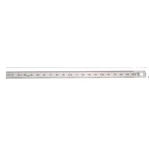 Hajlékony acélvonalzó, rozsdamentes, EG oszt.pont. II. 150 x 13 x 0.5 mm