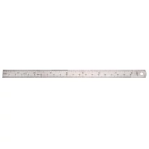 Hajlékony acélvonalzó, rozsdamentes, EG oszt.pont. II. 150 x 13 x 0.5 mm
