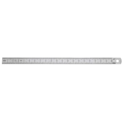 Hajlékony acélvonalzó, rozsdamentes, EG oszt.pont. II. 200 x 13 x 0.5 mm
