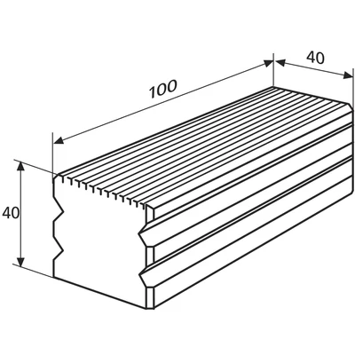 827 b 31 mérőasztallap 40 x 100 mm